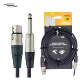 Cable Xlr (cannon) Plug 3 Metros - Neutrik Stagg Nmc3xpr
