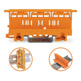 Suporte Fixação Trilho Din Conector Wago 221 - 221-500 5unid