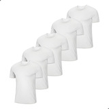 Kit 5 Camisetas Masculinas Slim Fit Básicas Algodão Premium