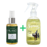 Combo Perfume Mini Milano Y Textil Saphirus Hombre Polo