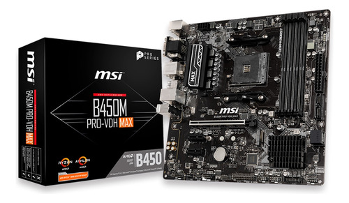 Placa Mãe Msi B450m Pro-vdh Max Am4 911-7a38-063