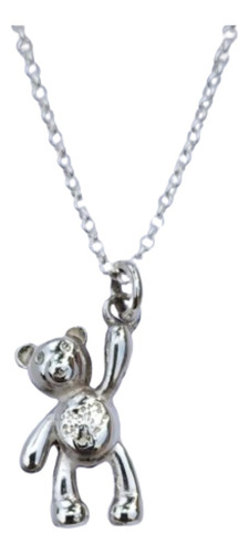 Dije Oso Teddy Osito Grande Con Cadena Plata 925