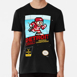 Remera Detroit Red Wings Home 8-bit Videogame Cart V2 Algodo