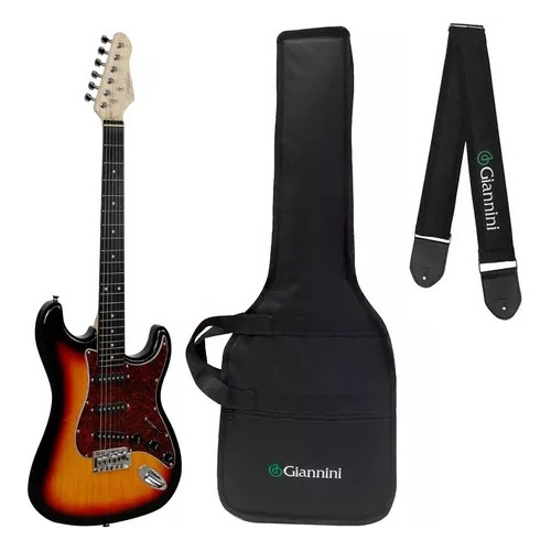 Guitarra Stratocaster Standard Giannini G-100 3ts/tt