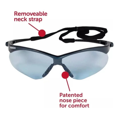 Gafas de Sol Nemesis Deportivo UV Protección Armazón Negro Lente Azul Claro | MercadoLibre