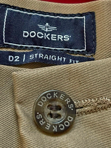 Pantalón Dockers Caqui Talla# 30 Chino Hombre Casual Oficina