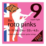 Rotosound R9 Roto Pinks Strung 0,009 Para Eletricidade