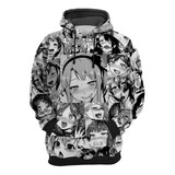 Blusa Moletom Upcycling Hentai Ahegao Anime Ecchi Manga Gy