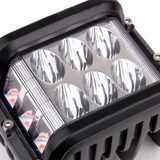 Foco Led Auto Spot Bicolor 36w 4x4 Estrobo Blanco + Rojo