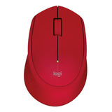Mouse Logitech M280 Wireless Red Color Rojo