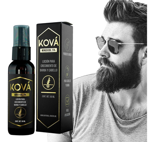 Minoxidil 5% Tratamiento Crecimiento Barba Y Cabello 60ml