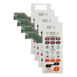 Kit 4 Membranas Teclado Microondas Brastemp Bms45 Bms 45 At