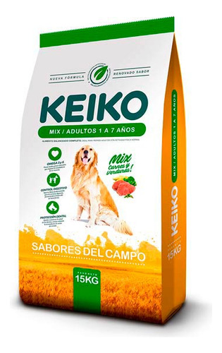 Alimento Animales  Adul.mix 15 Kg Keiko Alimentos P/mascota