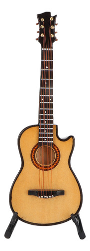 Miniguitarra De Madera, Modelo De Guitarra En Miniatura