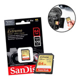 Cartão De Memória 64gb Sandisk Extreme 170 Mb/s 4k + Leitor 