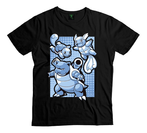 Polera Pokémon Blastoise Squirtle Pokemones Agua Niño Niña