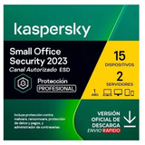 Licencia Kaspersky Small Office For 15 Pcs 2 Server 1 Año