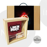 Alcancia Mdf Linkin Park+ Empaque Personalizado Artesanal