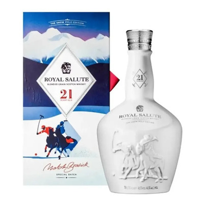 Whisky Royal Salute 21 Anos The Snow Polo Edition 700ml | Frete grátis