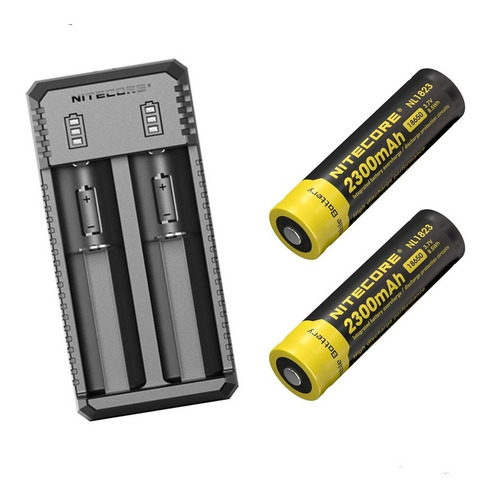 Cargador De Baterias Nitecore 2 Slot De Carga Ui2+2 Baterias