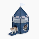 Juego De Gatos Castillo 2 Pisos Plegable Vesper Castle Catit