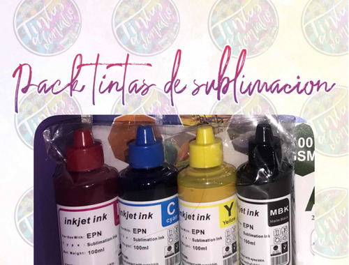 Pack De Tintas Sublimación 100ml