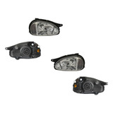 Par Faros Chevy 2001-2002-2003 F/crom Liso Vidrio 3p Opt