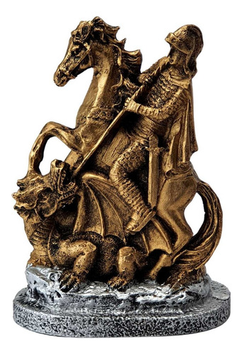 Estatua São Jorge Imagem Santo Protetor Para Decoração 14cm