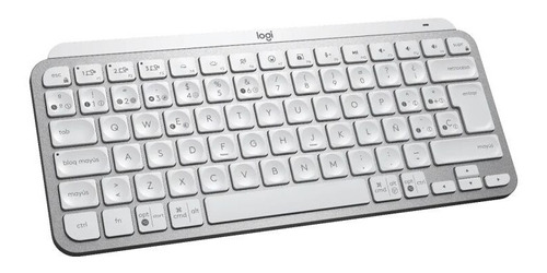 Teclado Logitech Mx Keys Mini Inalámbrico - Gris Pálido