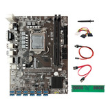 Placa Base Minera B250c Btc Lga1151 Ddr4, 8 Gb, 2666 Mhz Ram