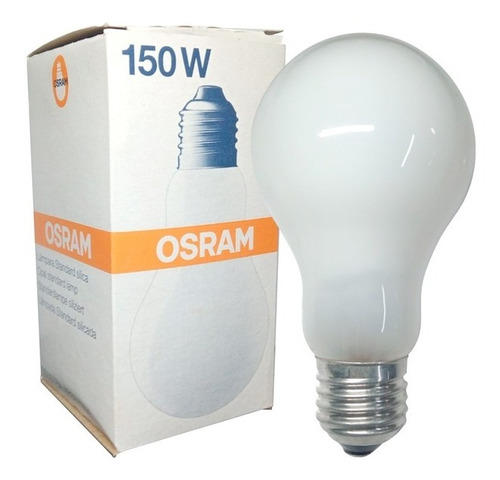 Lámpara Incandescente 150w E27 Sílica Bulbo Osram