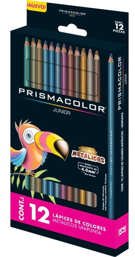 Estuche C/12 Colores Prismacolor 2135894 Junior Redondos Met