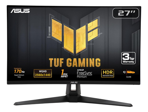 Monitor Asus Tuf Gaming 27 1440p (vg27aqa1a) - Qhd (2560 X 