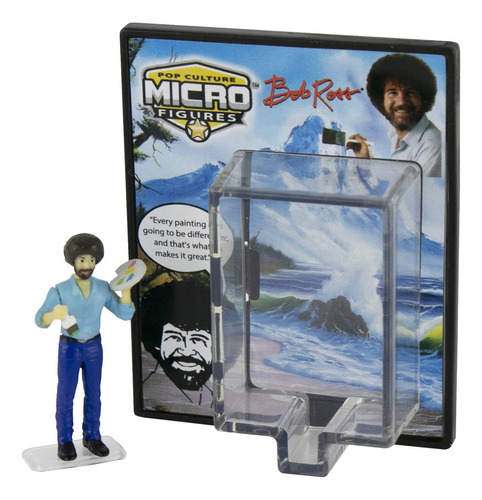 Worlds Smallest Bob Ross Pop Culture Micro Figura, 5041