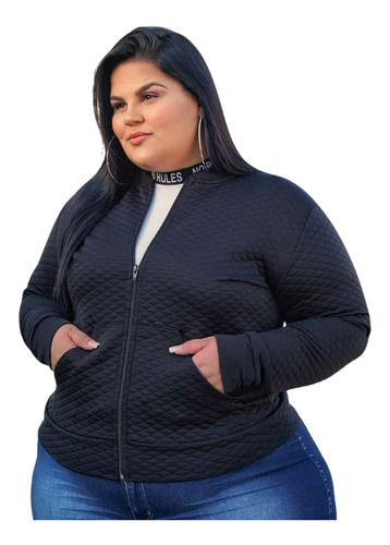 Kit 2 Jaquetas Bomber De Frio Matelasse Lisa Plus Size Exg