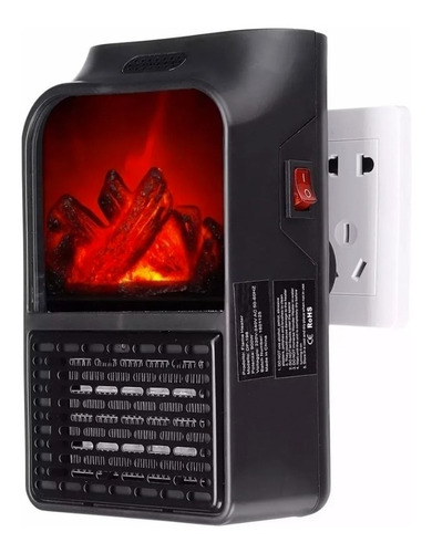 Mini Calefactor De Ambiente Chimenea Flame Heater Llama 3d