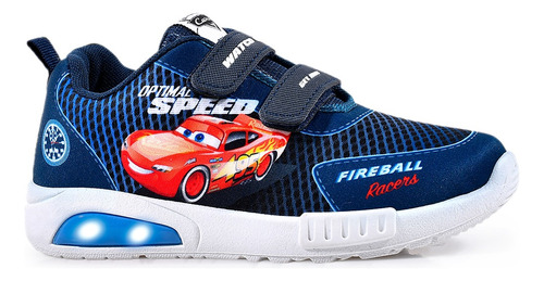 Zapatillas Footy Cars Pop Luz Led Al Pisar Niños Cars507/8