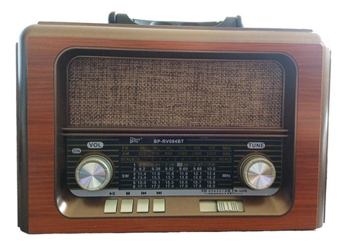Radio Am/fm Bluetooth Multibandas Usb Vintage Recargable 5.0