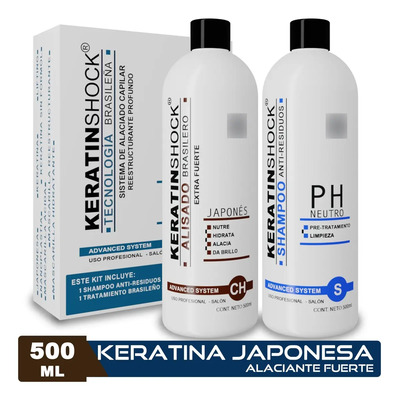 Keratina Brasileña De Chocolate Alaciante +shampoo Kit 500ml | Meses sin interés