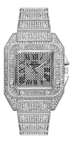 Reloj De Pulsera Para Hombre Con Diamantes De Imitación Hipo