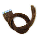 Faixa Mega Hair Humano Adesivo Premium Loiro Escuro 45cm