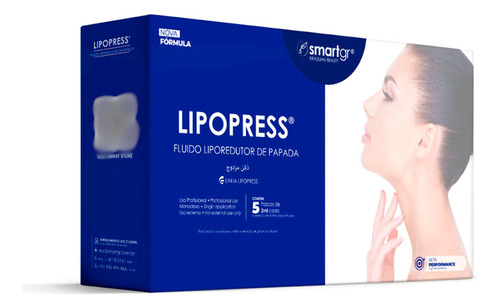 Smart Lipopress Papada 5 Frascos 2 Ml Smart Gr Tipo De Pele Normal