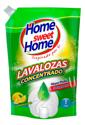 Lavalozas Verde Concentrado 1 Litro Home Sweet Home