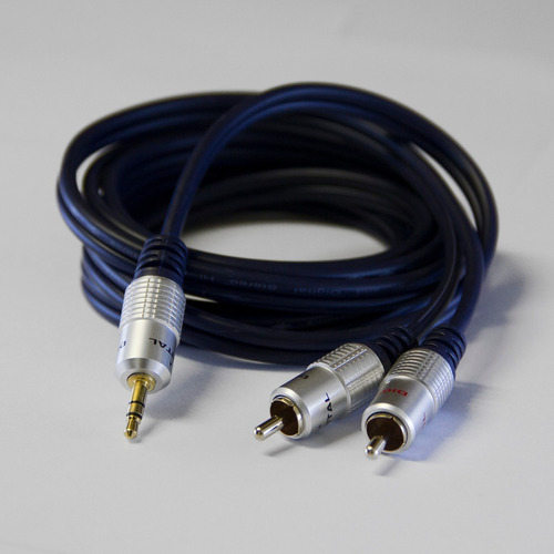 Cable Mini Plug Stereo A 2 Rca. 10 Mts Reforz. Puresonic P