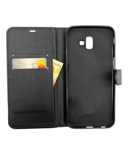 Capa Capinha Carteira Para Samsung Galaxy J6 Plus Couro Case