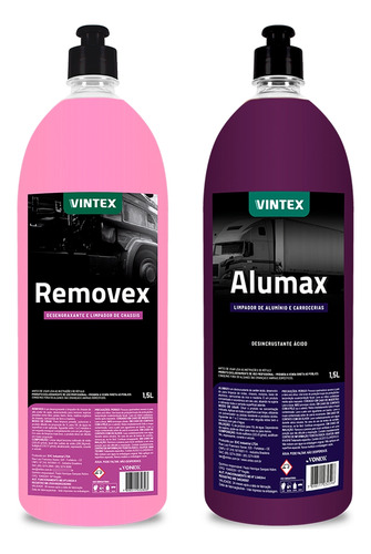 Desengraxante Removex + Alumax Limpa Alumínio 1,5l Vonixx