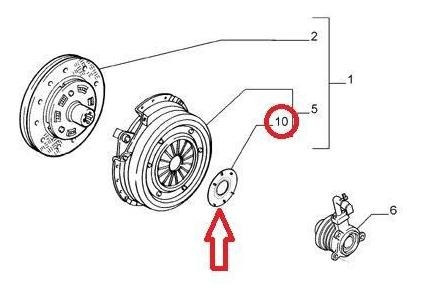 Anillo Plastico Placa Embrague Fiat Siena 04/10 Foto 3
