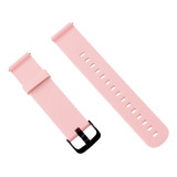 Pulseira De Silicone Gold Compatível Amazfit Bip U Pro A2008 Cor Rosa