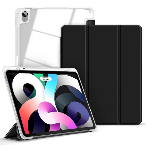 Funda Transparente Para iPad Air 5 / Air 4 10.9''  Negro