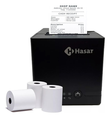 Impresora Térmica Hasar P-has-181 + Rollos
